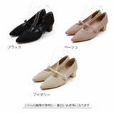 履きごこちやみつき感激 ポインテッドトゥメリージェーン4cmヒールニットパンプス | VIVIAN COLLECTION | 詳細画像11 