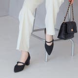 履きごこちやみつき感激 ポインテッドトゥメリージェーン4cmヒールニットパンプス | VIVIAN COLLECTION | 詳細画像18 