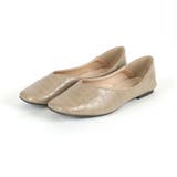 グレージュクロコ | スクエアトゥVカットバブーシュ | VIVIAN COLLECTION