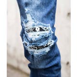 【WEB限定】バンダナダメージデニムスキニー 20-H018 | WEGO【MEN】 | 詳細画像11 