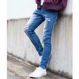 【WEB限定】バンダナダメージデニムスキニー 20-H018 | WEGO【MEN】 | 詳細画像5 
