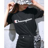 ブラック | Champion ロゴTシャツ 20SSC3 | WEGO【WOMEN】