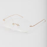 リムレスラウンドメタルメガネ MT17WN12-MG0031 | WEGO【MEN】 | 詳細画像1