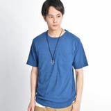ブルー | アクセ付キアンサンブルジャガードTシャツ BR18SM04-M011 | WEGO【MEN】