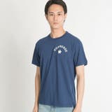 ネイビー | CONVERSE別注サガラ刺繍Tシャツ MC18SM04-M005 | WEGO【MEN】