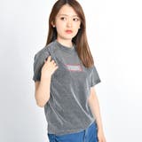 シルバー | ラメBOXロゴTシャツ BR18SM04-L032 | WEGO【WOMEN】