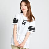 ホワイト | スリーブラインロゴプリントTシャツ BR18SP04-L016 | WEGO【WOMEN】