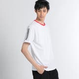 ホワイト | リンガーロゴTシャツ BR18SM04-M043 | WEGO【MEN】