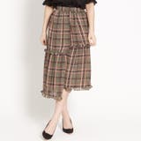 グリーンチェック1 | シフォンチェックフリルスカート BR18SM05-L050 | WEGO【WOMEN】