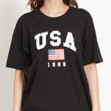 USAロゴプリントTシャツ BR18SM04-L047 | WEGO【WOMEN】 | 詳細画像5 