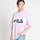 Lパープル | FILA別注パステル切替Tシャツ FH7358 | WEGO【MEN】
