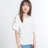 ホワイト | スリットラインロゴTシャツ BR18SM06-L052 | WEGO【WOMEN】