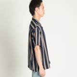 開襟クラブストライプシャツ BR18SM06-M012 | WEGO【MEN】 | 詳細画像2 