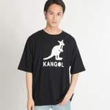 ブラック | KANGOL別注ラインテープTシャツ MC18SM07-M002 | WEGO【MEN】