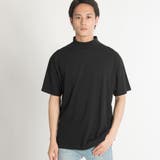 ブラック | USAコットンモックネックTシャツ BR18AU07-M004 | WEGO【MEN】