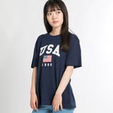 USAロゴプリントTシャツ BR18SM07-L014 | WEGO【WOMEN】 | 詳細画像13 