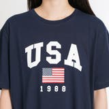 USAロゴプリントTシャツ BR18SM07-L014 | WEGO【WOMEN】 | 詳細画像7 