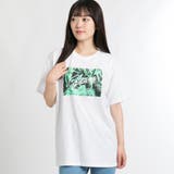ホワイト | ボタニカルフォトプリントTシャツ BR18SM07-L019 | WEGO【WOMEN】