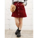 ワイン | コーデュロイフロントボタンミニスカート BS18AW09-L004 | WEGO【WOMEN】
