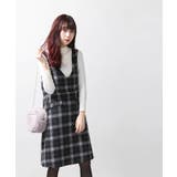 シャギーチェックジャンパースカート BR18WN11-L009 | WEGO【WOMEN】 | 詳細画像2 