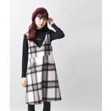 シャギーチェックジャンパースカート BR18WN11-L009 | WEGO【WOMEN】 | 詳細画像4 
