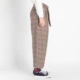ベルト付キチェックワイド起毛スラックス BR18WN11-M017 | WEGO【MEN】 | 詳細画像2