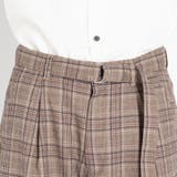 ベルト付キチェックワイド起毛スラックス BR18WN11-M017 | WEGO【MEN】 | 詳細画像5