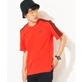 レッド | adidasストライプTシャツ DU0441 | WEGO【WOMEN】