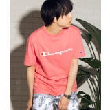 ピンク | ChampionロゴプリントTシャツ C3-P302 | WEGO【WOMEN】