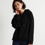 ブラック | フェイクレザーコードパーカー | WEGO【WOMEN】