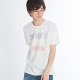 ホワイト | ペンシルロゴTシャツ BR17SM06-M025 | WEGO【MEN】