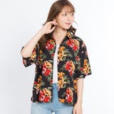 ブラック | トロピカルアロハシャツ BR17SM07-L058 | WEGO【WOMEN】