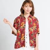 ワイン | トロピカルアロハシャツ BR17SM07-L058 | WEGO【WOMEN】