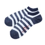 ネイビー | プレーティングボーダーソックス BR17SP01-MG0002 | WEGO【MEN】