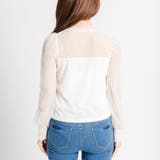 パフスリーブドットチュールロングカットソー BS18SP12-L030 | WEGO【WOMEN】 | 詳細画像3 