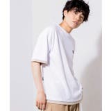 ホワイト | レイヤードロゴ5分袖BIGT BV20SM04-M2296 | WEGO【MEN】