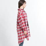 ネルチェックロングシャツ DI17AU10-L018 | WEGO【WOMEN】 | 詳細画像2 