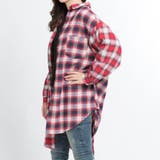 ネルチェックロングシャツ DI17AU10-L018 | WEGO【WOMEN】 | 詳細画像5 
