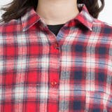 ネルチェックロングシャツ DI17AU10-L018 | WEGO【WOMEN】 | 詳細画像8 
