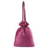 【低身長向け】ベロア巾着トートバッグ DU16AU10-LG0005 | WEGO【WOMEN】 | 詳細画像2 