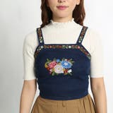 【低身長向け】レトロ刺繍デニムビスチェ | WEGO【WOMEN】 | 詳細画像12
