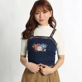 【低身長向け】レトロ刺繍デニムビスチェ | WEGO【WOMEN】 | 詳細画像15