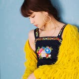【低身長向け】レトロ刺繍デニムビスチェ | WEGO【WOMEN】 | 詳細画像1