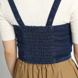 【低身長向け】レトロ刺繍デニムビスチェ | WEGO【WOMEN】 | 詳細画像6