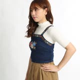 【低身長向け】レトロ刺繍デニムビスチェ | WEGO【WOMEN】 | 詳細画像7