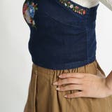 【低身長向け】レトロ刺繍デニムビスチェ | WEGO【WOMEN】 | 詳細画像9