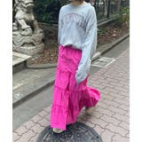 ピンク | ティアードロングスカート 韓国 韓国ファッション | WEGO【WOMEN】