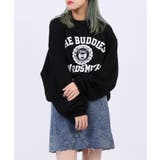 ブラック | 【EXIEEE】ロゴプリントニットプルオーバー | WEGO【WOMEN】