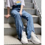 【Figments】フロントスリットデニムパンツ | WEGO【WOMEN】 | 詳細画像1