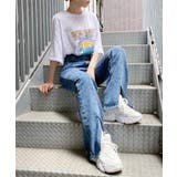 【Figments】フロントスリットデニムパンツ | WEGO【WOMEN】 | 詳細画像2